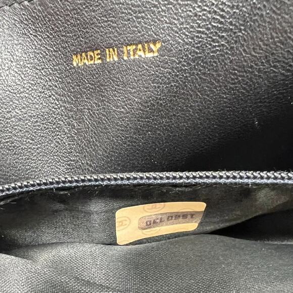 Chanel Vintage Black Quilted Suede Flap Shoulder Bag with Chain Strap – 1990s - Picture 8 of 13